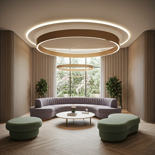 Modern healthcare waiting area